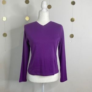 27. NWT Anna Taylor Loft Purple Long Sleeve